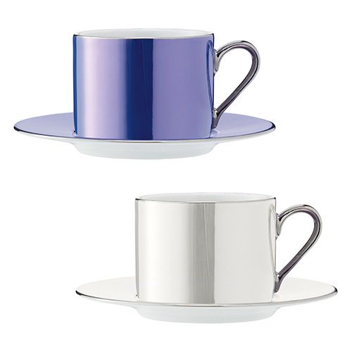 LSA Polka Teacup and Saucer 250ml (Set of 4) Pastel Assorted