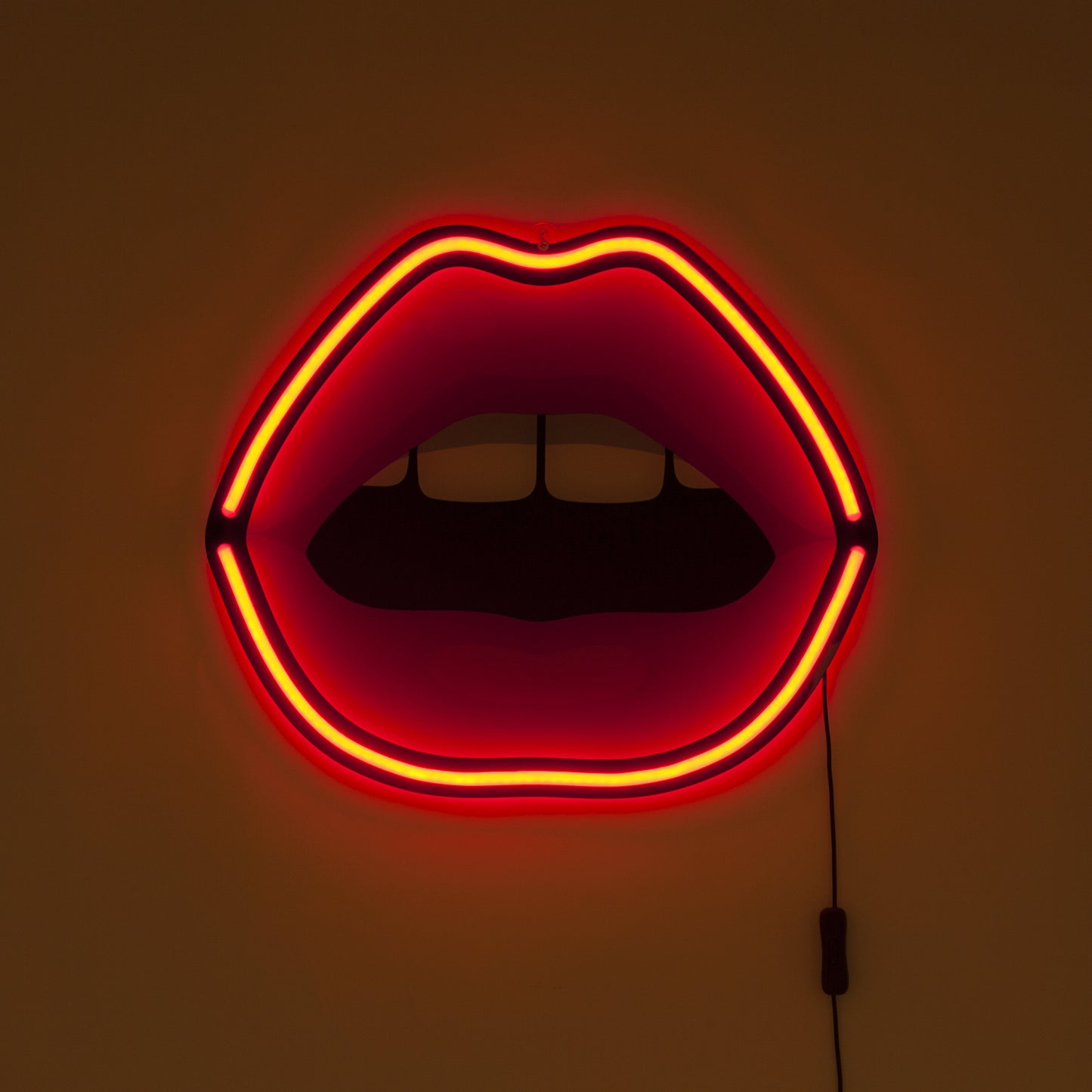 Seletti LED Sign with Transformer 'Blow' - Mouth